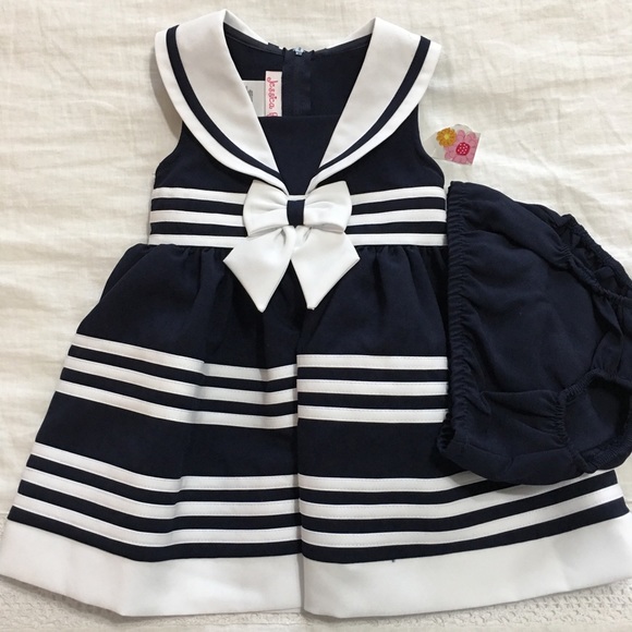 Jessica Ann Other - NWOT Jessica Ann - Navy Blue & White Dress